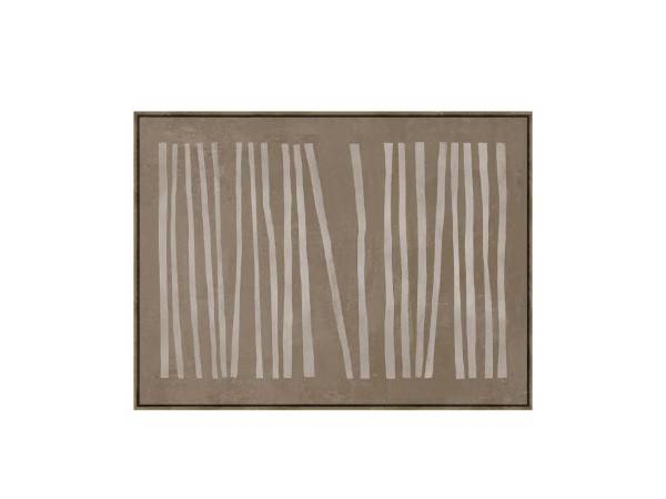 RAYA A ΠΙΝΑΚΑΣ ΔΙΑΚΟΣΜΗΤΙΚΟΣ ΜΕ ΚΟΡΝΙΖΑ 90x120x4cm ΚΑΜΒΑΣ ΚΑΦΕ ΜΠΕΖ ΞΥΛΟ ΦΥΣΙΚΟ