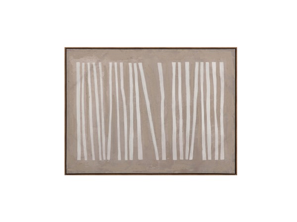 RAYA A ΠΙΝΑΚΑΣ ΔΙΑΚΟΣΜΗΤΙΚΟΣ ΜΕ ΚΟΡΝΙΖΑ 90x120x4cm ΚΑΜΒΑΣ ΚΑΦΕ ΜΠΕΖ ΞΥΛΟ ΦΥΣΙΚΟ