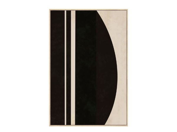 SOLAIRE B ΠΙΝΑΚΑΣ ΔΙΑΚΟΣΜΗΤΙΚΟΣ ΜΕ ΚΟΡΝΙΖΑ 80x120x4cm ΚΑΜΒΑΣ ΚΑΦΕ ΣΚΟΥΡΟ ΜΠΕΖ ΞΥΛΟ ΦΥΣΙΚΟ