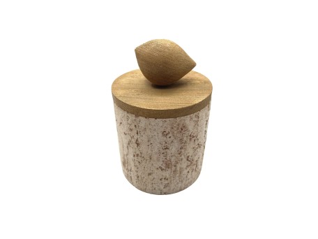 BIRDY ΚΟΥΤΙ ΑΠΟΘΗΚΕΥΣΗΣ 12x12x18cm POLYRESIN STONE ΦΥΣΙΚΟ