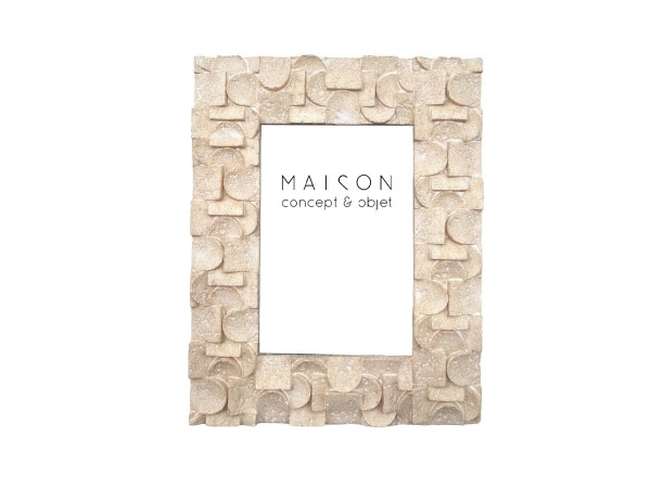 TRAVERT 1 ΚΟΡΝΙΖΑ 17.5x2.2x22cm POLYRESIN STONE ΓΥΑΛΙ