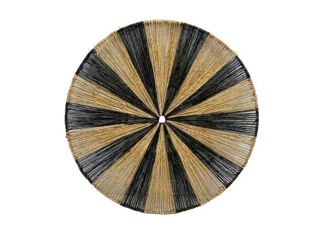 IRIDA ΔΙΑΚΟΣΜΗΤΙΚΟ ΤΟΙΧΟΥ 41x41x6cm ΓΙΟΥΤΑ ΦΥΣΙΚΟ ΜΑΥΡΟ