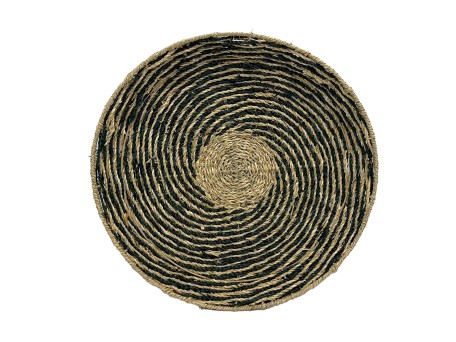 IRIS ΔΙΑΚΟΣΜΗΤΙΚΟ ΤΟΙΧΟΥ 51x51x6cm SEAGRASS ΦΥΣΙΚΟ ΜΑΥΡΟ