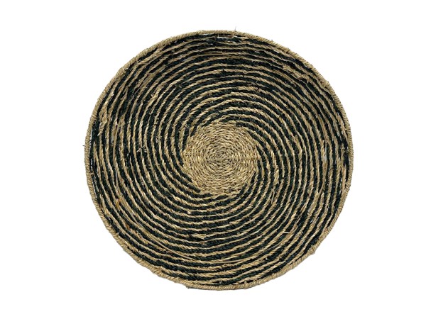 IRIS ΔΙΑΚΟΣΜΗΤΙΚΟ ΤΟΙΧΟΥ 51x51x6cm SEAGRASS ΦΥΣΙΚΟ ΜΑΥΡΟ