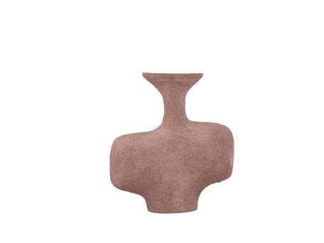 RUSTIC ΒΑΖΟ 19.5x6.5x21cm ΑΛΟΥΜΙΝΙΟ ΑΣΠΡΟ