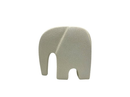 IVORY ΔΙΑΚΟΣΜΗΤΙΚΟ ΕΛΕΦΑΝΤΑΣ 21x9x20cm POLYRESIN ΑΣΠΡΟ