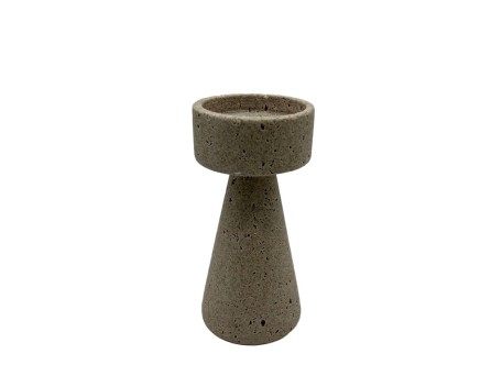 LITO ΚΗΡΟΠΗΓΙΟ 10x10x20cm POLYRESIN STONE ΜΠΕΖ