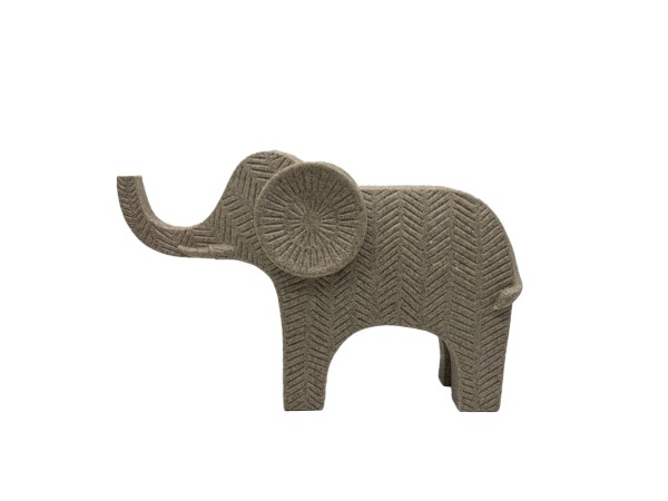 EVO ΔΙΑΚΟΣΜΗΤΙΚΟ ΕΛΕΦΑΝΤΑΣ 29x8.3x18.2cm POLYRESIN ΜΠΕΖ