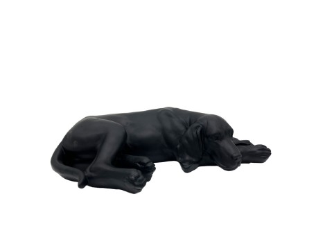 BULDON ΔΙΑΚΟΣΜΗΤΙΚΟ ΣΚΥΛΟΣ 40x23x11cm POLYRESIN ΜΑΥΡΟ