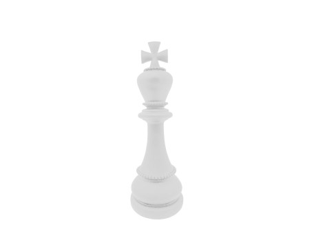 KNIGHTLINE ΔΙΑΚΟΣΜΗΤΙΚΟ ΠΙΟΝΙ 10x10x30cm POLYRESIN ΑΣΠΡΟ