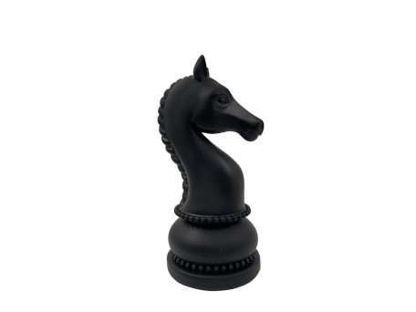 KNIGHTLINE ΔΙΑΚΟΣΜΗΤΙΚΟ ΠΙΟΝΙ 11x11x22cm POLYRESIN ΜΑΥΡΟ