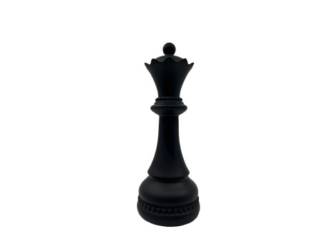 KNIGHTLINE ΔΙΑΚΟΣΜΗΤΙΚΟ ΠΙΟΝΙ 10x10x26cm POLYRESIN ΜΑΥΡΟ