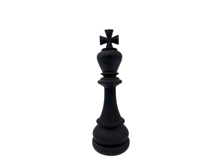 KNIGHTLINE ΔΙΑΚΟΣΜΗΤΙΚΟ ΠΙΟΝΙ 10x10x30cm POLYRESIN ΜΑΥΡΟ