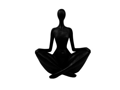 REGINA ΔΙΑΚΟΣΜΗΤΙΚΟ ΦΙΓΟΥΡΑ 24x10.5x29.5cm POLYRESIN ΜΑΥΡΟ