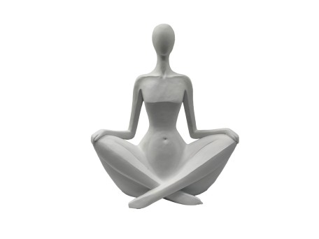 REGINA ΔΙΑΚΟΣΜΗΤΙΚΟ ΦΙΓΟΥΡΑ 24x10.5x29.5cm POLYRESIN ΑΣΠΡΟ