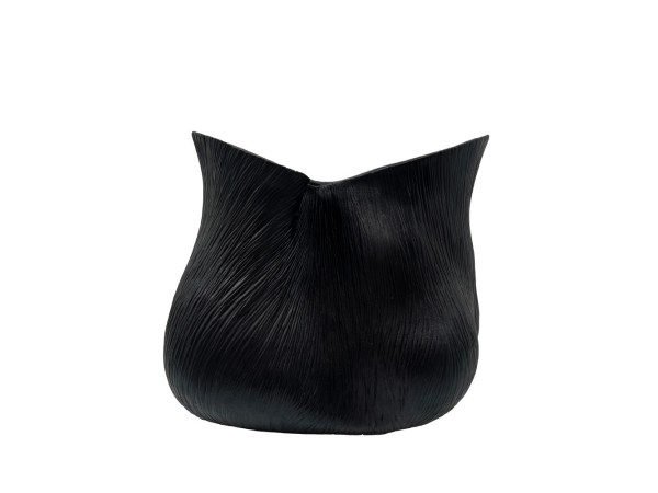 FLORESTA ΒΑΖΟ 32x22x27.5cm POLYRESIN ΜΑΥΡΟ