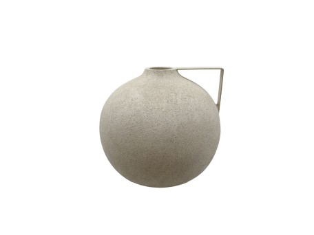 ANFORA ΒΑΖΟ 21.5x21.5x20cm POLYRESIN ΜΠΕΖ