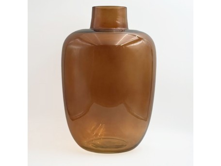 VIDRIO ΒΑΖΟ 25x25x38cm ΓΥΑΛΙ CARAMEL