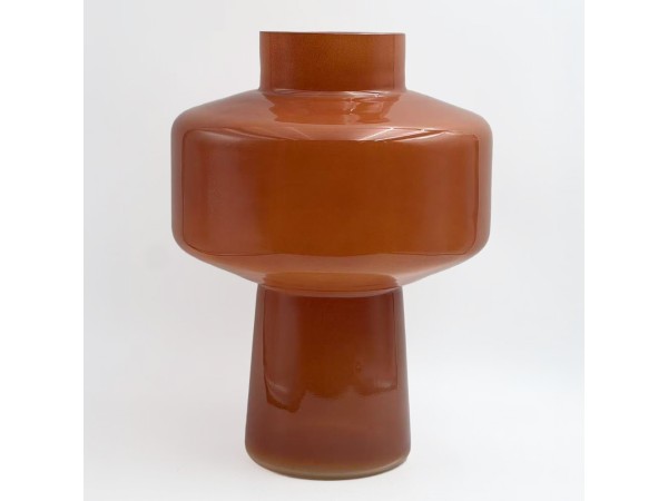 REGAL ΒΑΖΟ 20x20x28cm ΓΥΑΛΙ ΠΟΡΤΟΚΑΛΙ