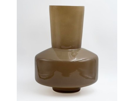 OPAC ΒΑΖΟ 20x20x25cm ΓΥΑΛΙ ΚΑΦΕ ΑΝΟΙΧΤΟ