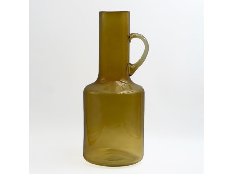 ARTISAN ΒΑΖΟ 14x14x35cm ΓΥΑΛΙ ΚΙΤΡΙΝΟ