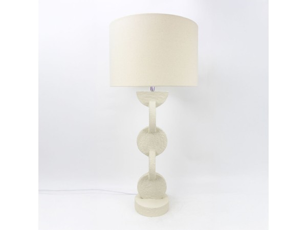 PRISMA ΦΩΤΙΣΤΙΚΟ ΕΠΙΤΡΑΠΕΖΙΟ 38x38x84cm RESIN ΜΠΕΖ ΛΙΝΟ ΜΠΕΖ