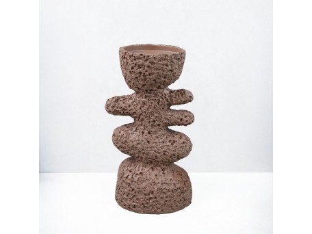 LUSTRE I ΚΗΡΟΠΗΓΙΟ ΔΙΑΚΟΣΜΗΤΙΚΟ 14.5x9.5x25cm RESIN ΚΑΦΕ