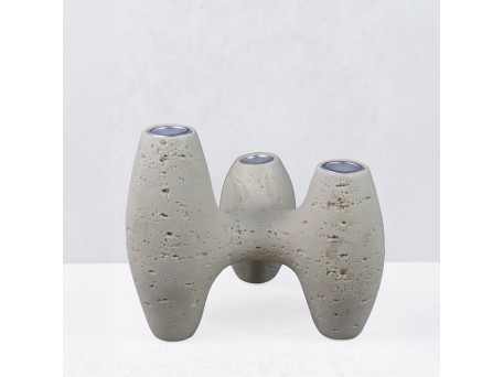 TRIPTYCH III ΚΗΡΟΠΗΓΙΟ ΔΙΑΚΟΣΜΗΤΙΚΟ 18.5x15.5x15.5cm RESIN ΜΠΕΖ