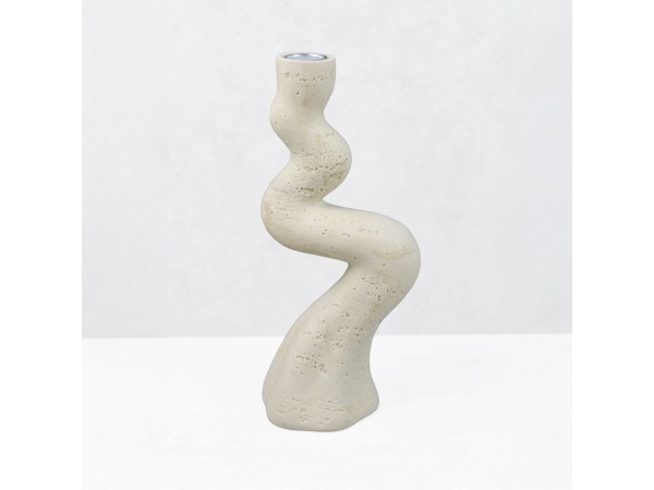 ANGLES II ΚΗΡΟΠΗΓΙΟ ΔΙΑΚΟΣΜΗΤΙΚΟ 10.5x7x23.5cm RESIN ΜΠΕΖ