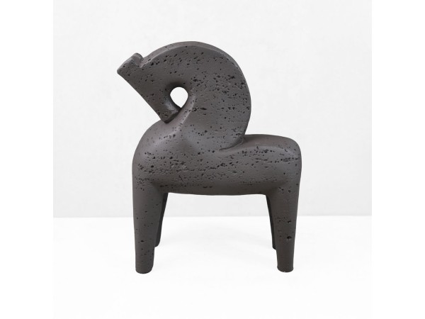 ARCHON I ΔΙΑΚΟΣΜΗΤΙΚΟ ΑΛΟΓΟ 17x7.5x22cm RESIN ΚΑΦΕ ΣΚΟΥΡΟ