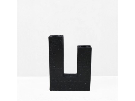 FLUX II ΚΗΡΟΠΗΓΙΟ ΔΙΑΚΟΣΜΗΤΙΚΟ 12x4x16cm RESIN ΜΑΥΡΟ