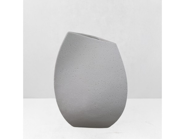 ELYSE II ΒΑΖΟ 20x19x28cm RESIN ΑΣΠΡΟ