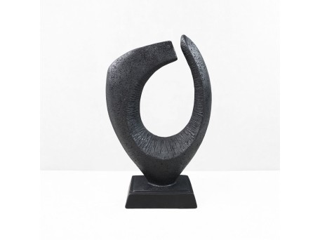 PULSE II ΔΙΑΚΟΣΜΗΤΙΚΟ 18.5x8.5x30cm RESIN ΜΑΥΡΟ