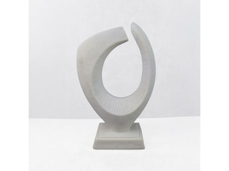 PULSE III ΔΙΑΚΟΣΜΗΤΙΚΟ 18.5x8.5x30cm RESIN ΑΣΠΡΟ