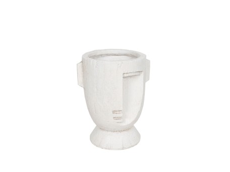 MUSE ΒΑΖΟ 23x20x28cm MgO ΑΣΠΡΟ