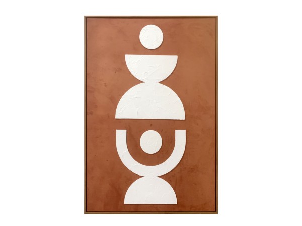 EQUILIBRIUM ΠΙΝΑΚΑΣ ΔΙΑΚΟΣΜΗΤΙΚΟΣ ΜΕ ΚΟΡΝΙΖΑ 82.6x4.3x122.6cm ΚΑΜΒΑΣ ΠΟΡΤΟΚΑΛΙ PS