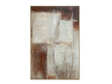 AETHER ΠΙΝΑΚΑΣ ΔΙΑΚΟΣΜΗΤΙΚΟΣ ΜΕ ΚΟΡΝΙΖΑ 80x120x4cm ΚΑΜΒΑΣ ΠΟΛΥΧΡΩΜΟ PS