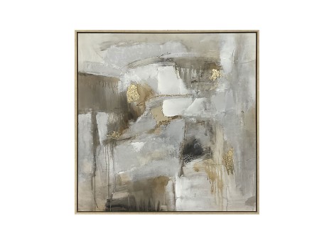 NYRA ΠΙΝΑΚΑΣ ΔΙΑΚΟΣΜΗΤΙΚΟΣ ΜΕ ΚΟΡΝΙΖΑ 80x80x4cm ΚΑΜΒΑΣ ΠΟΛΥΧΡΩΜΟ PS