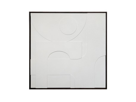 CALMA ΠΙΝΑΚΑΣ ΔΙΑΚΟΣΜΗΤΙΚΟΣ ΜΕ ΚΟΡΝΙΖΑ 100x100x4cm ΚΑΜΒΑΣ ΜΠΕΖ PS