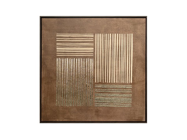 VAILO ΠΙΝΑΚΑΣ ΔΙΑΚΟΣΜΗΤΙΚΟΣ ΜΕ ΚΟΡΝΙΖΑ 82.6x4.3x82.6cm ΚΑΜΒΑΣ ΚΑΦΕ ΜΠΕΖ PS