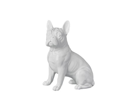 BLANCO ΔΙΑΚΟΣΜΗΤΙΚΟ ΣΚΥΛΟΣ 19x11x25cm RESIN ΑΣΠΡΟ GLOSSY