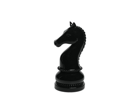 EBON ΔΙΑΚΟΣΜΗΤΙΚΟ ΠΙΟΝΙ 11x12x23cm RESIN ΜΑΥΡΟ
