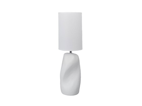 SERENE ΦΩΤΙΣΤΙΚΟ ΕΠΙΤΡΑΠΕΖΙΟ 18.2x18.2x64cm STONEWARE ΑΣΠΡΟ ΥΦΑΣΜΑ