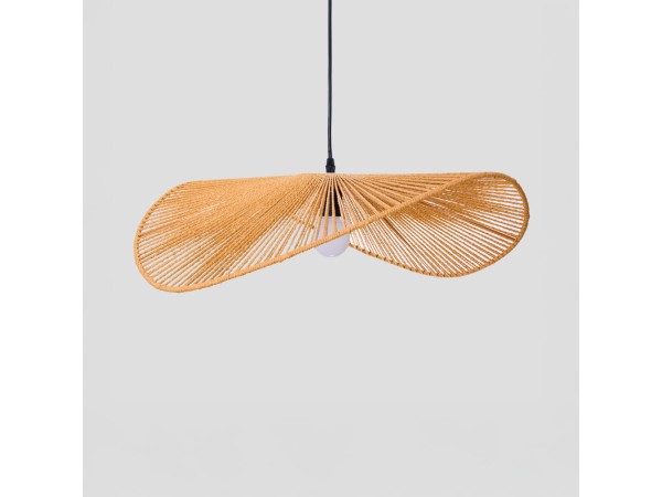 LUMA ΦΩΤΙΣΤΙΚΟ ΟΡΟΦΗΣ 60x20.5cm ΣΧΟΙΝΙ ΚΑΦΕ ΧΑΡΤΙ