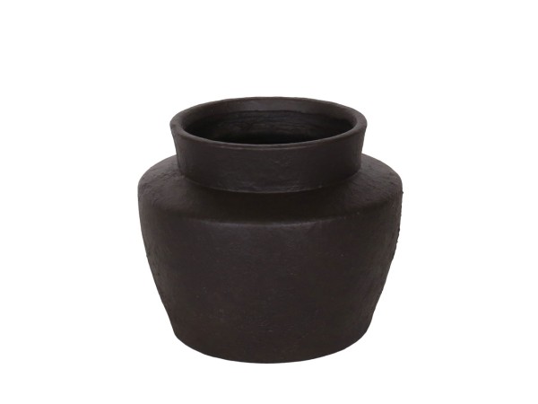 ARDINE ΒΑΖΟ 40x40x33cm MgO ΜΑΥΡΟ