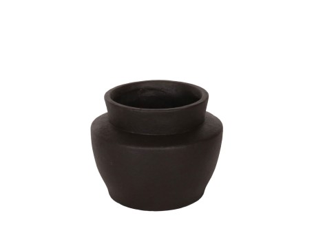 ARDINE ΒΑΖΟ 25x25x20cm MgO ΜΑΥΡΟ