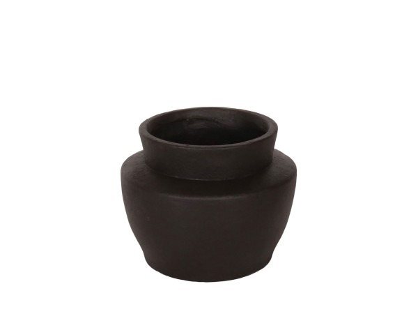 ARDINE ΒΑΖΟ 25x25x20cm MgO ΜΑΥΡΟ