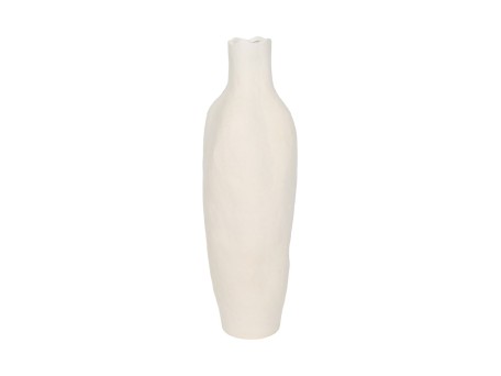 VILERA ΒΑΖΟ 16x16x50cm ΚΕΡΑΜΙΚΟ ΛΕΥΚΟ