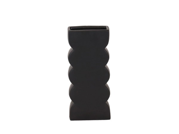 VEI ΒΑΖΟ 14.5x7x30.5cm ΚΕΡΑΜΙΚΟ ΜΑΥΡΟ