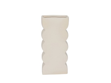 VEI ΒΑΖΟ 14.5x7x30.5cm ΚΕΡΑΜΙΚΟ ΛΕΥΚΟ